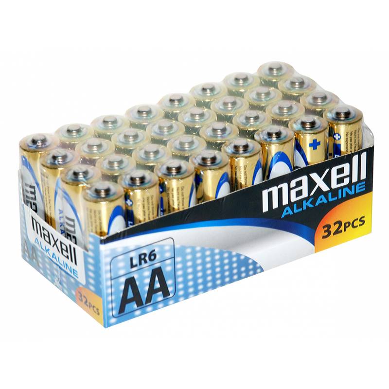 6,75€ Pack de 32 Pilas Maxell LR6 / AA Alcalinas